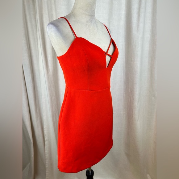 silence + noise by Anthropologie Bright Red Spaghetti-Strap Mini Dress - Picture 2 of 10